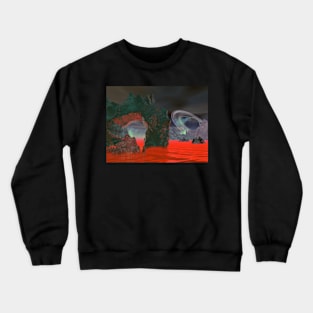 Fire and Ice - The Neon Sea of Arkadus Crewneck Sweatshirt